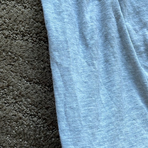 J.Crew strapless grey super comfy jersey drawstring maxi dress - Picture 7 of 9